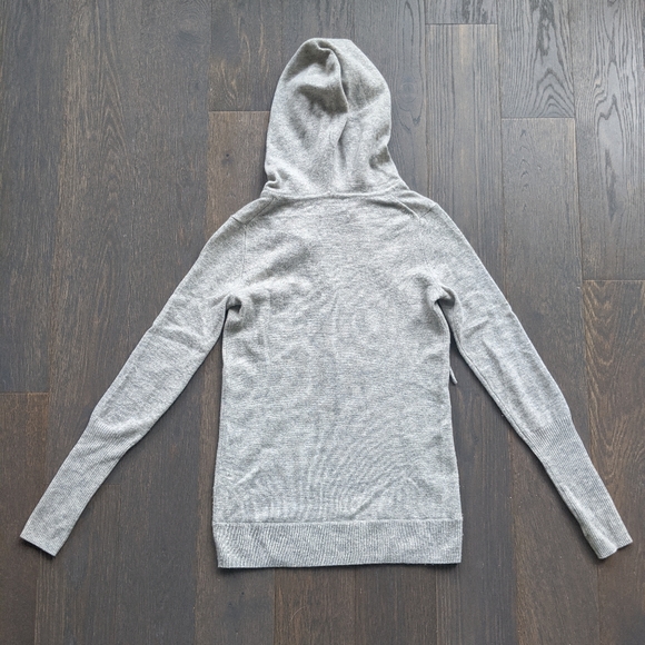 J. Crew 100% Italian Cashmere Hoodie (grey) - Picture 2 of 8